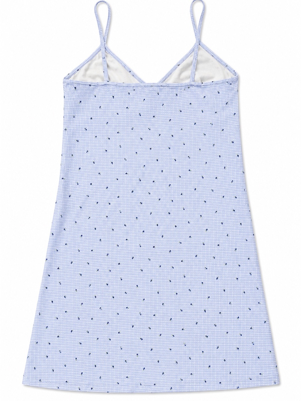 Victoria’s Secret 2-Piece Robe & Slip Dress Set Cotton Blue Floral XS - Picture 5 of 7